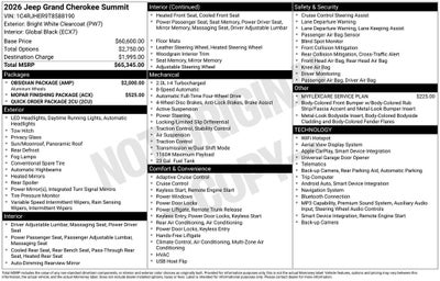 2026 Jeep Grand Cherokee GRAND CHEROKEE SUMMIT 4X4