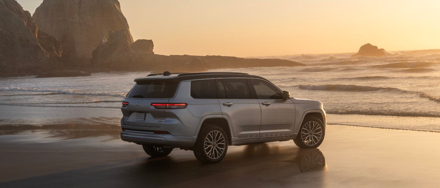 2026 Jeep Grand Cherokee Exterior Facing Ocean Rocks